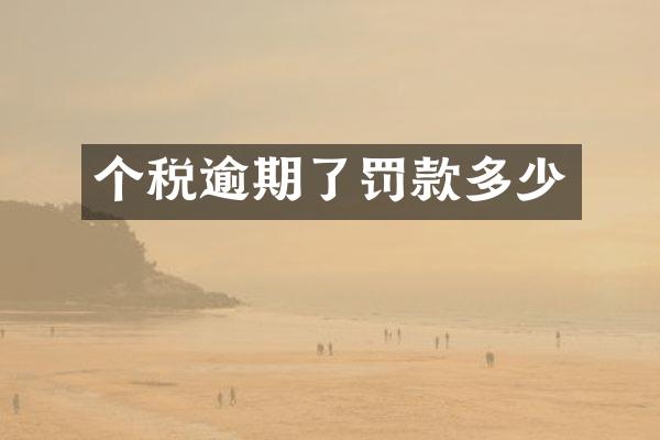 个税逾期了罚款多少
