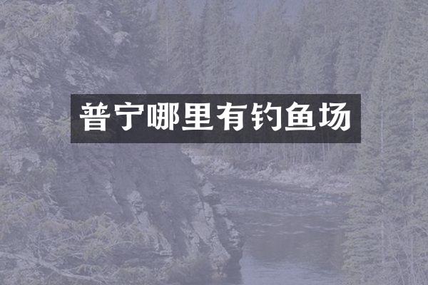 普宁哪里有钓鱼场