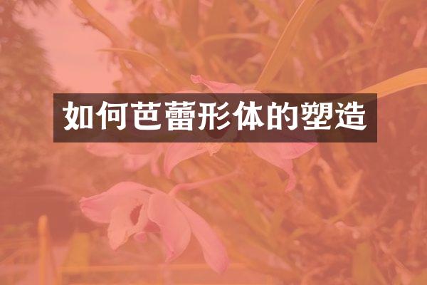 如何芭蕾形体的塑造