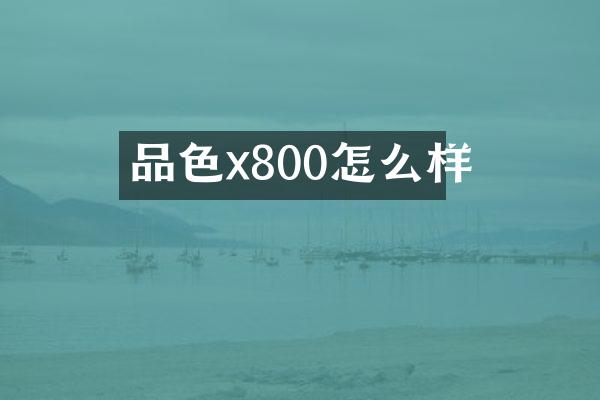 品色x800怎么样