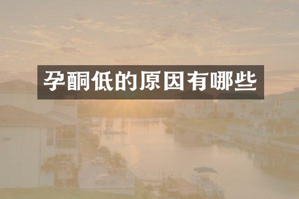 孕酮低的原因有哪些