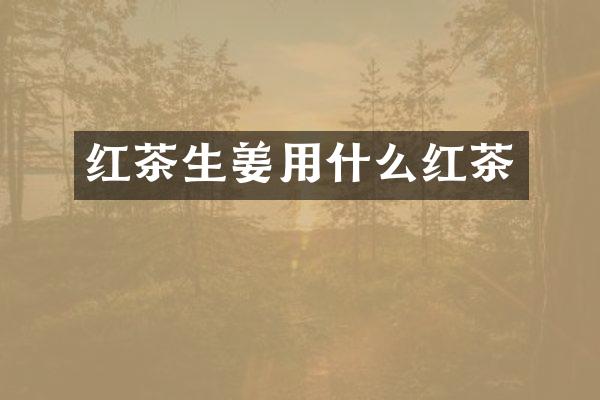 红茶生姜用什么红茶