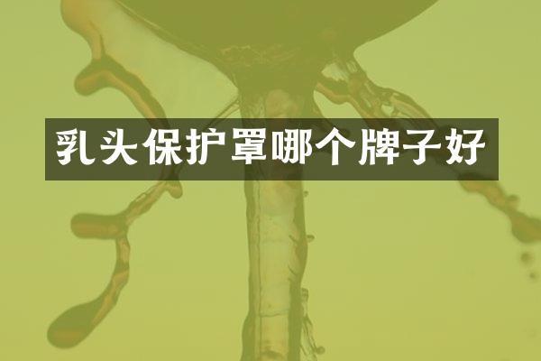 乳头保护罩哪个牌子好
