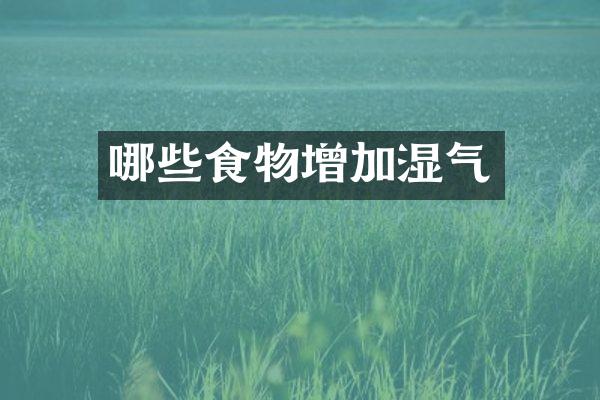 哪些食物增加湿气