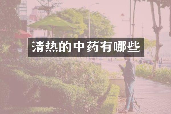 清热的中药有哪些