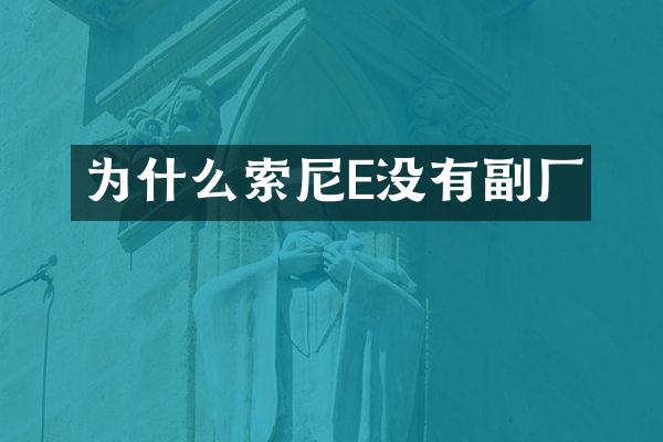 为什么E没有副厂