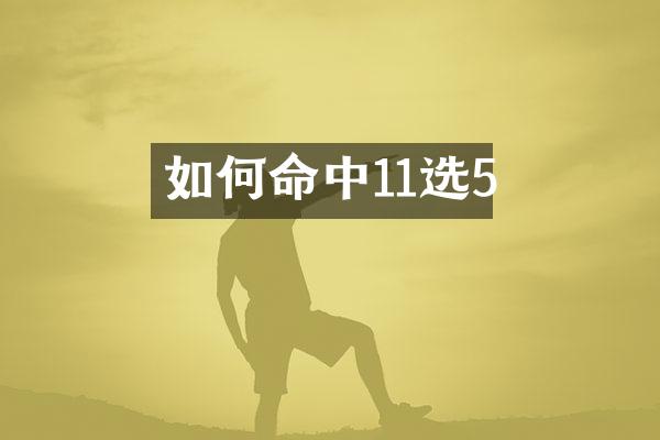 如何命中11选5