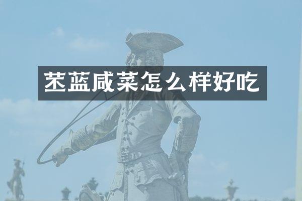苤蓝咸菜怎么样好吃