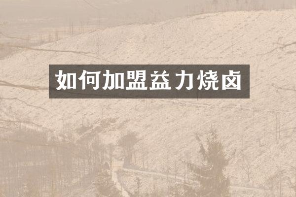 如何加盟益力烧卤