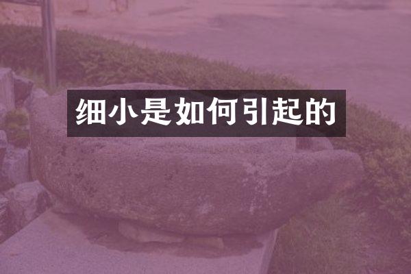细小是如何引起的