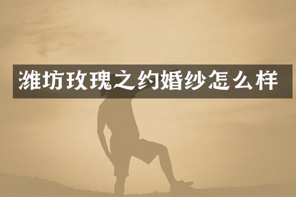潍坊玫瑰之约婚纱怎么样