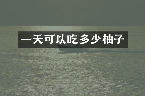 一天可以吃多少柚子