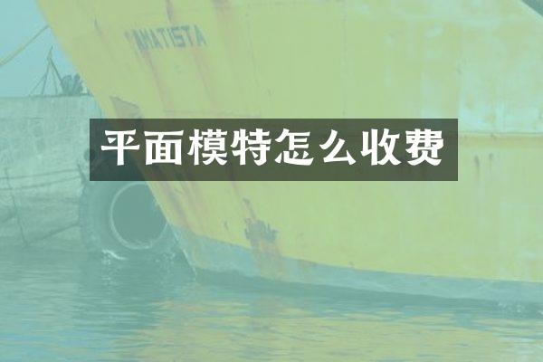 平面模特怎么收费