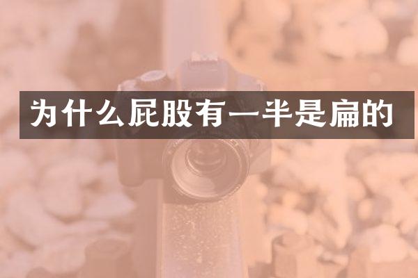 为什么屁股有一半是扁的