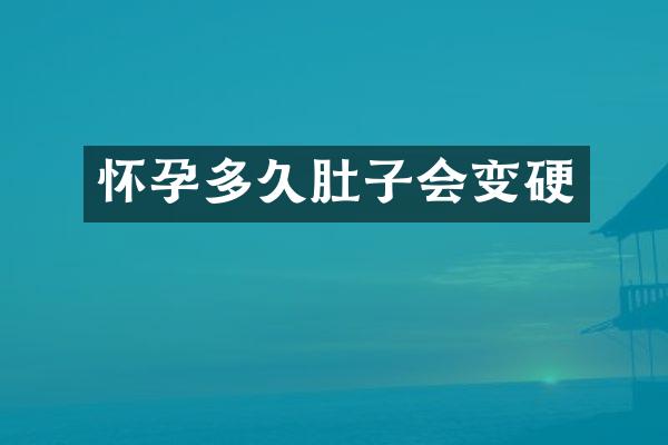 怀孕多久肚子会变硬