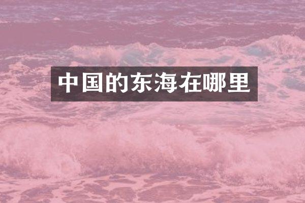 中国的东海在哪里
