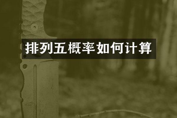 排列五概率如何计算