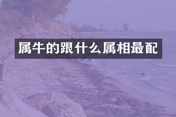 属牛的跟什么属相最配