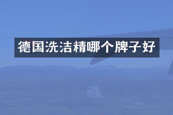 德国洗洁精哪个牌子好