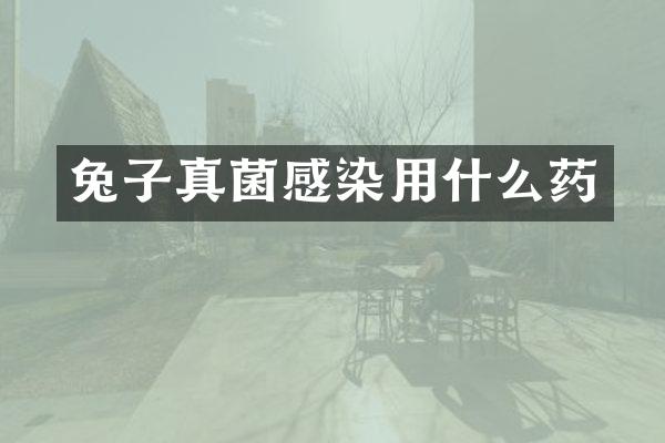 兔子真菌感染用什么药