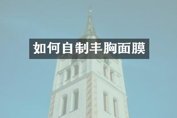 如何自制丰胸面膜