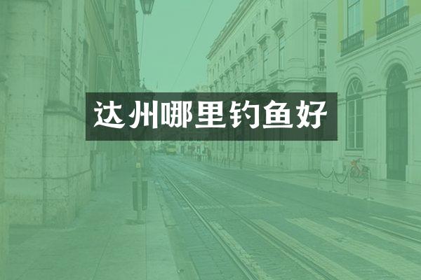 达州哪里钓鱼好