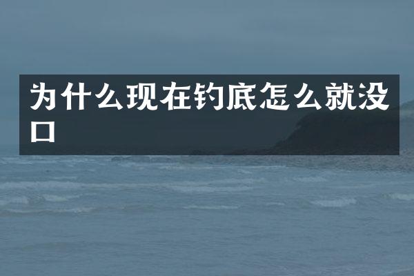 为什么现在钓底怎么就没口