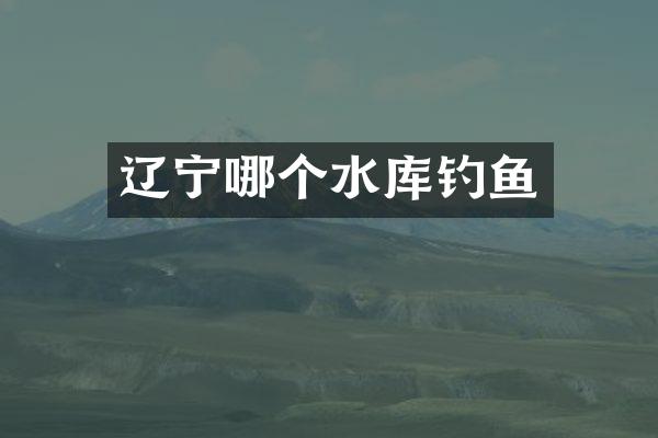 辽宁哪个水库钓鱼