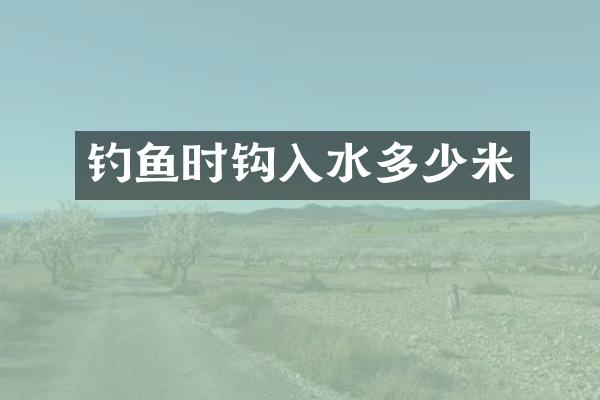 钓鱼时钩入水多少米