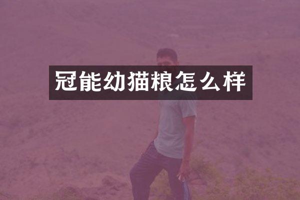 冠能幼猫粮怎么样