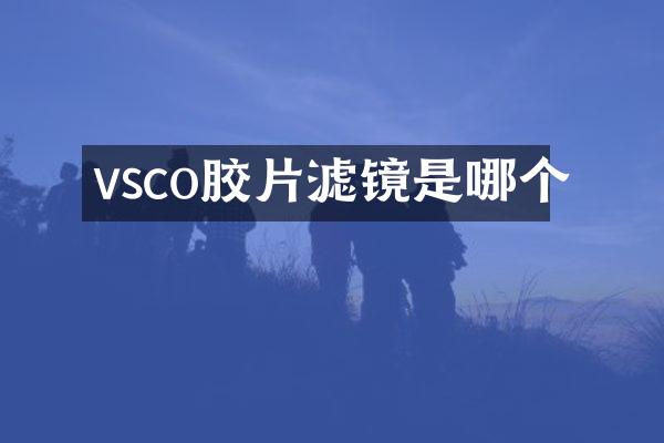 vsco胶片滤镜是哪个