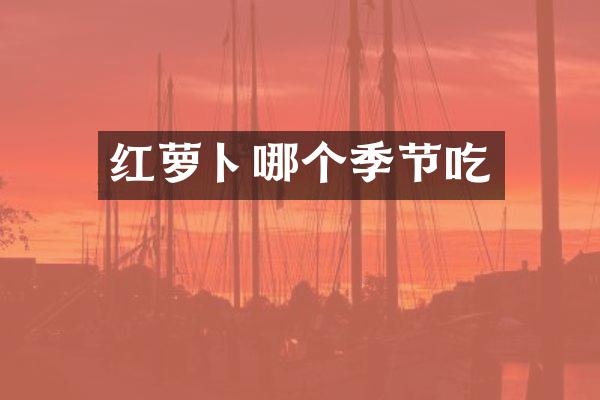 红萝卜哪个季节吃