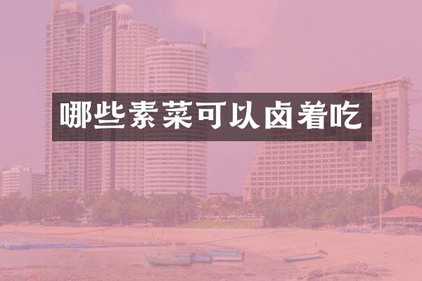 哪些素菜可以卤着吃