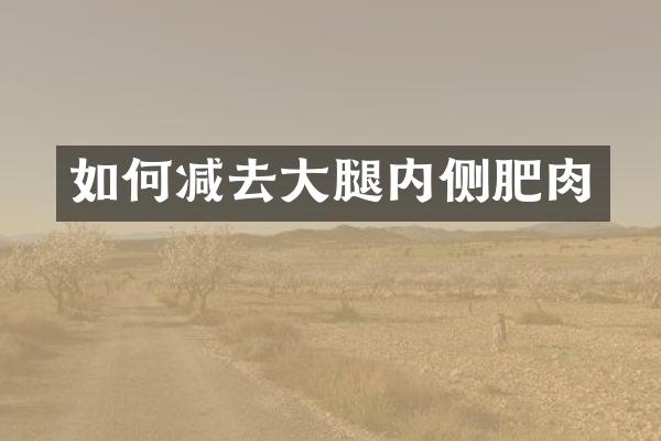 如何减去大腿内侧肥肉