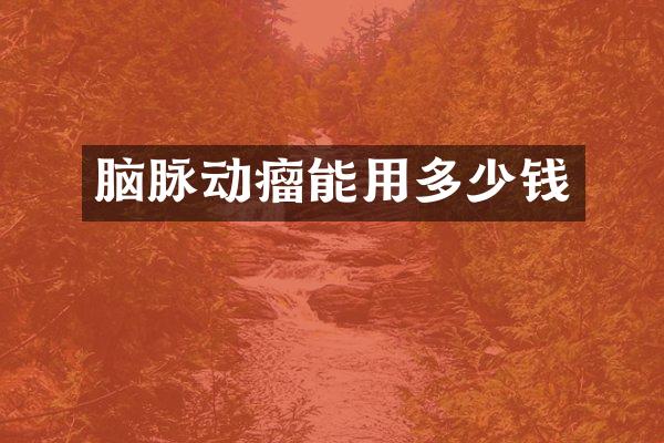 脑脉动瘤能用多少钱