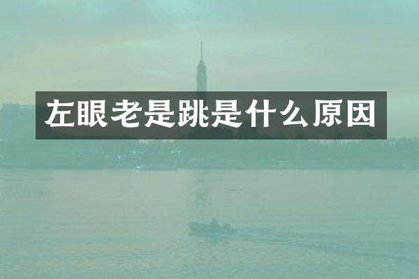 左眼老是跳是什么原因