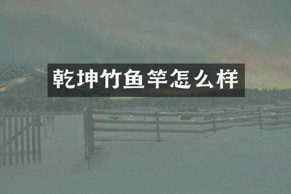 乾坤竹鱼竿怎么样