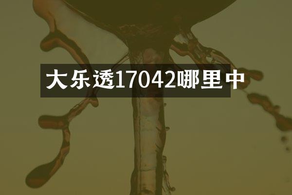 大乐透17042哪里中