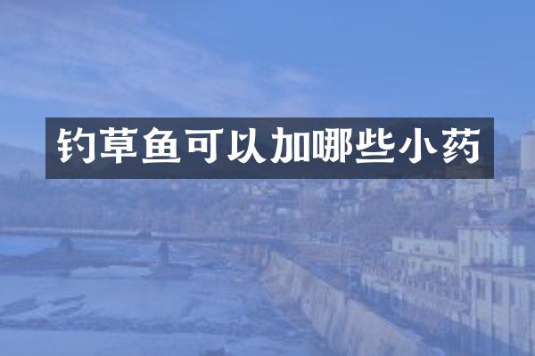 钓草鱼可以加哪些小药