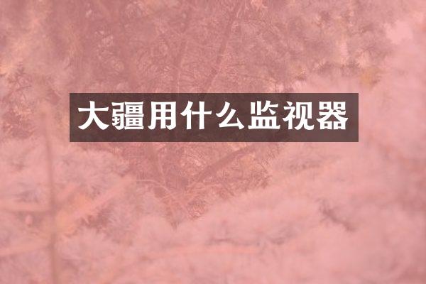 大疆用什么监视器