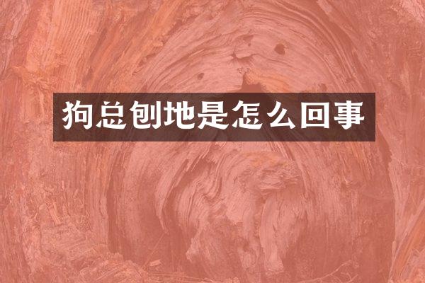 狗总刨地是怎么回事