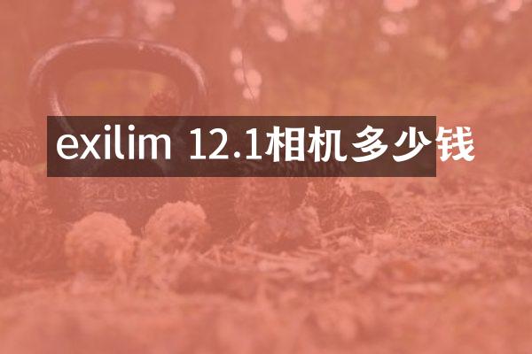 exilim 12.1相机多少钱
