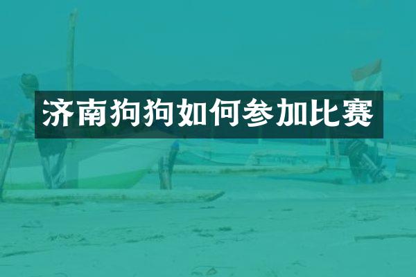 济南狗狗如何参加比赛