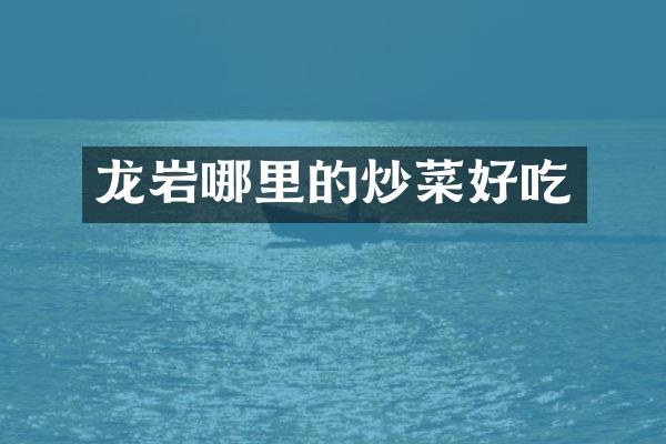 龙岩哪里的炒菜好吃