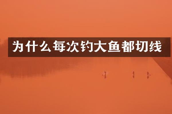 为什么每次钓大鱼都切线