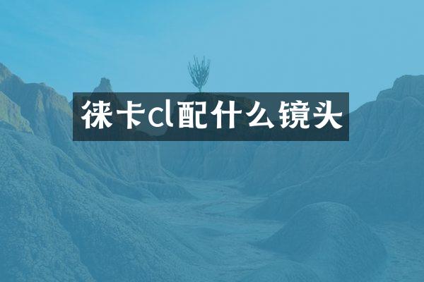 徕卡cl配什么镜头
