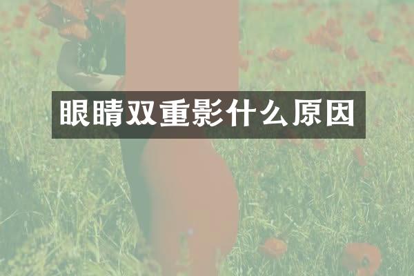 眼睛双重影什么原因