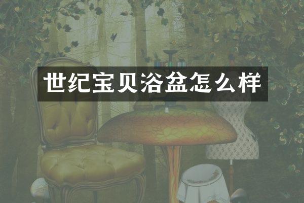 世纪宝贝浴盆怎么样