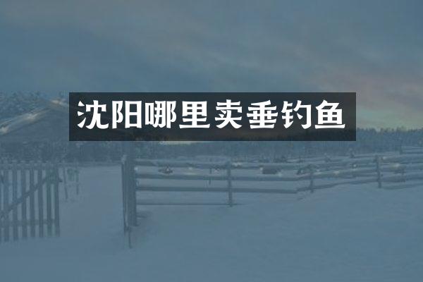 沈阳哪里卖垂钓鱼