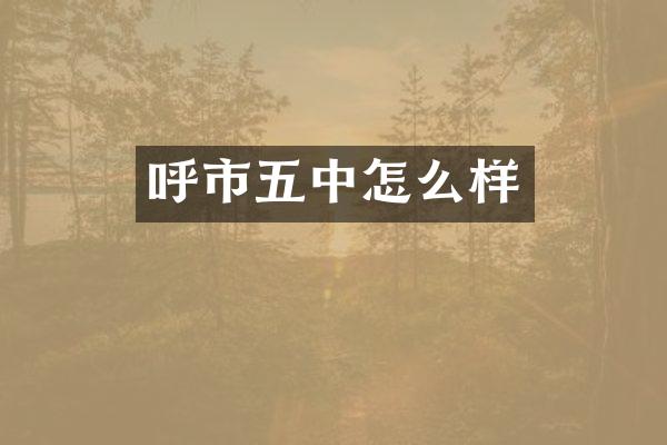 呼市五中怎么样